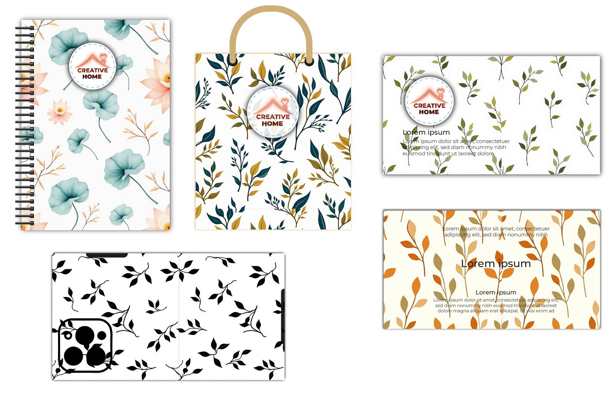 Minimalist Leaves & Branches Clipart Bundle - CraftNest - Digital Crafting and Art