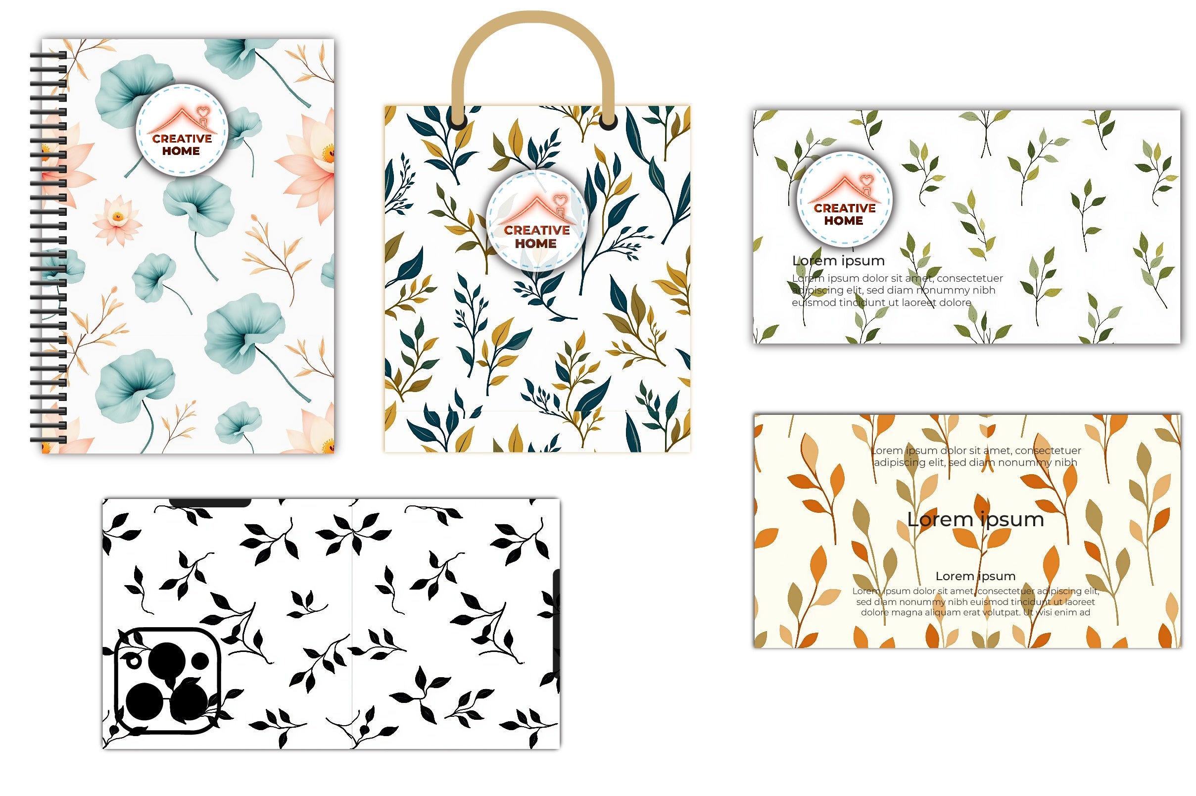 Minimalist Leaves & Branches Clipart Bundle - CraftNest - Digital Crafting and Art