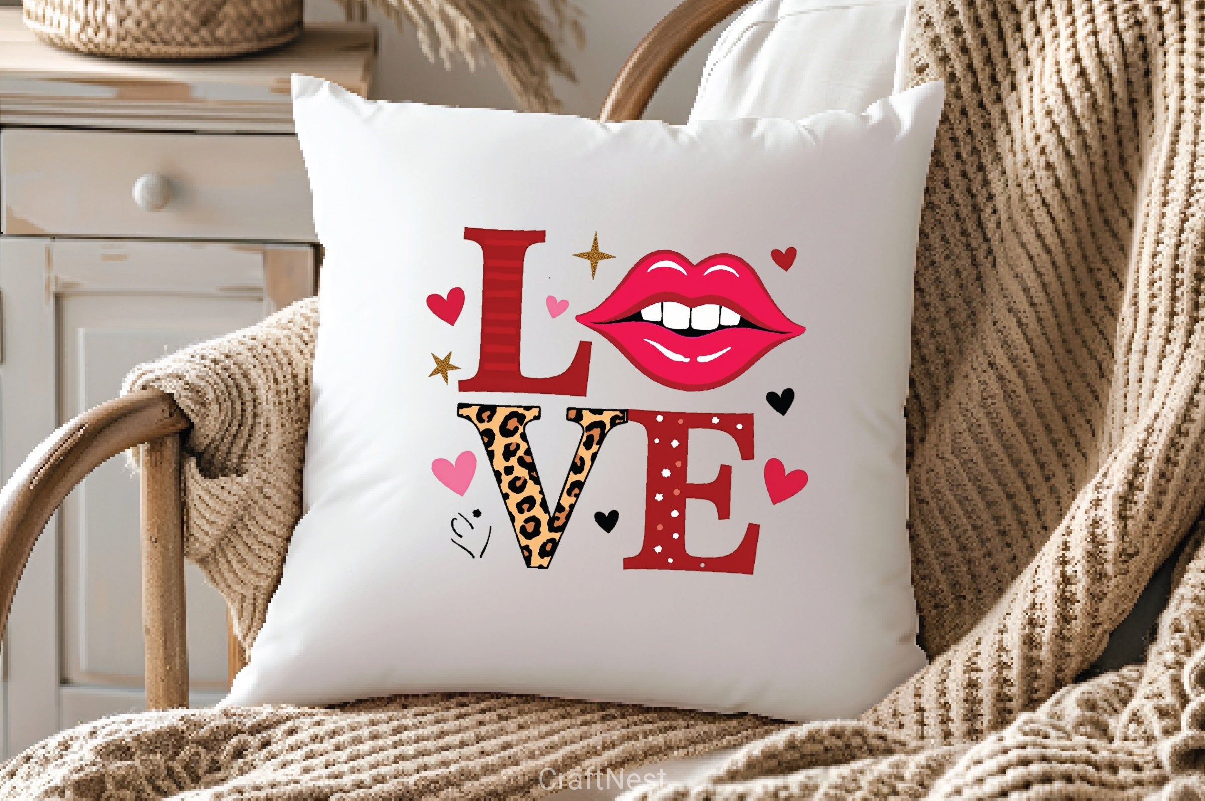 Western Love Lips Clipart Bundle - CraftNest - Digital Crafting and Art