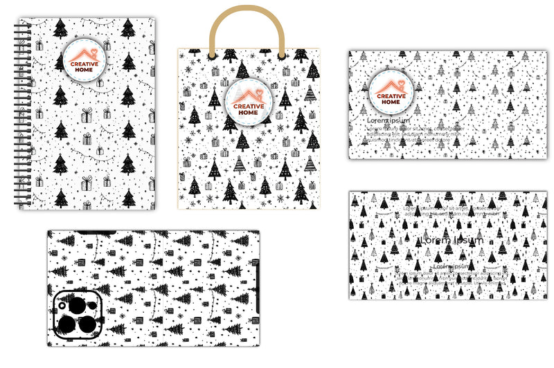 Christmas Trees & Presents Clipart Bundle - CraftNest - Digital Crafting and Art