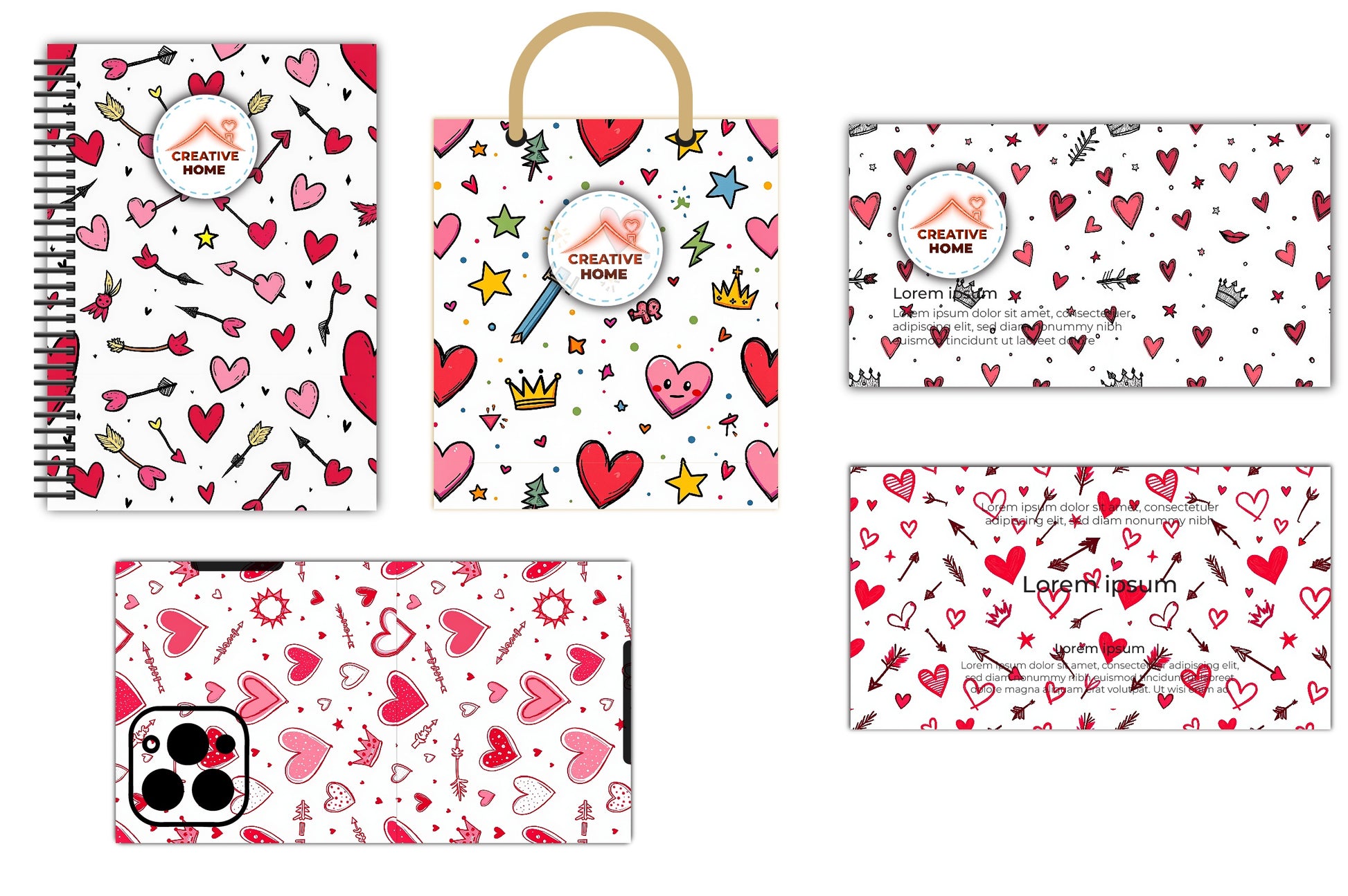 Hearts, Arrows, Stars & Crowns Clipart Bundle - CraftNest - Digital Crafting and Art