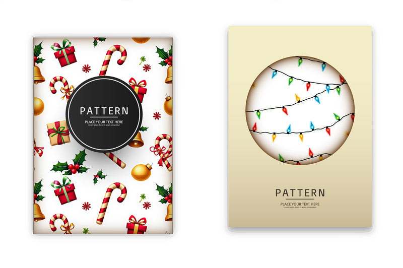 Glittery Christmas Pattern Clipart Bundle - CraftNest - Digital Crafting and Art