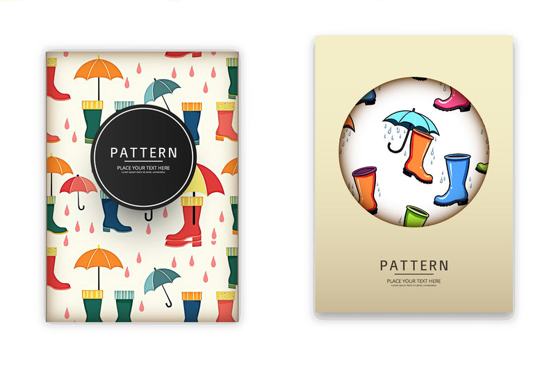 Bright Boots & Umbrellas Clipart Bundle - CraftNest - Digital Crafting and Art