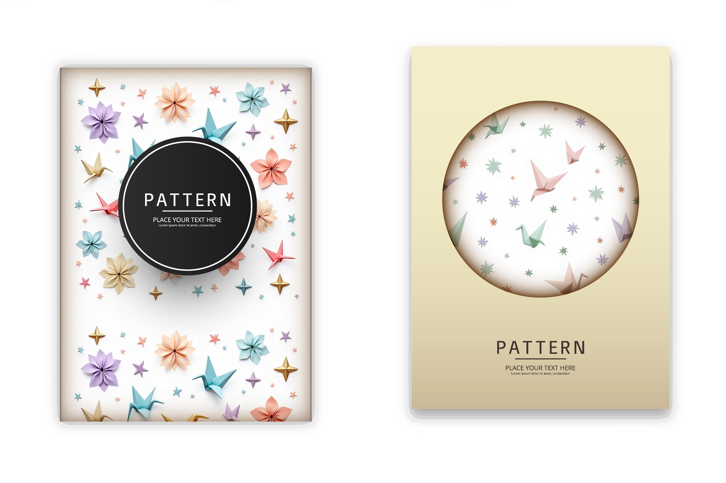 Geometric Cranes & Stars Clipart Bundle - CraftNest - Digital Crafting and Art