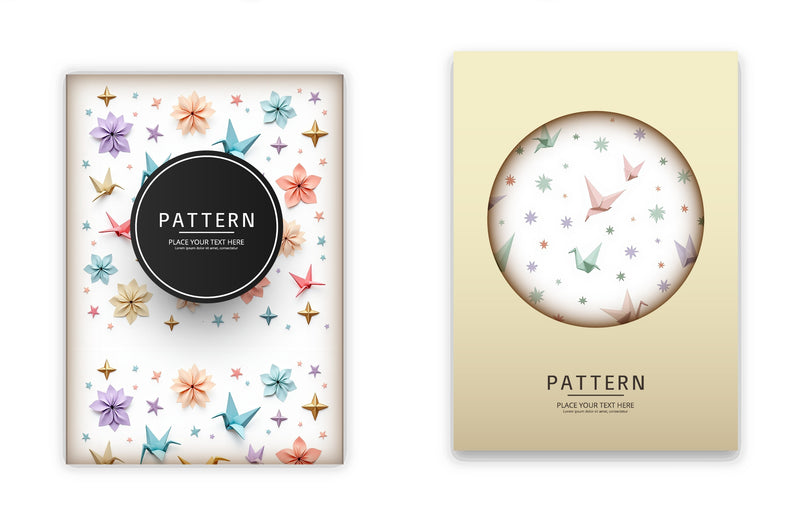 Geometric Cranes & Stars Clipart Bundle - CraftNest - Digital Crafting and Art