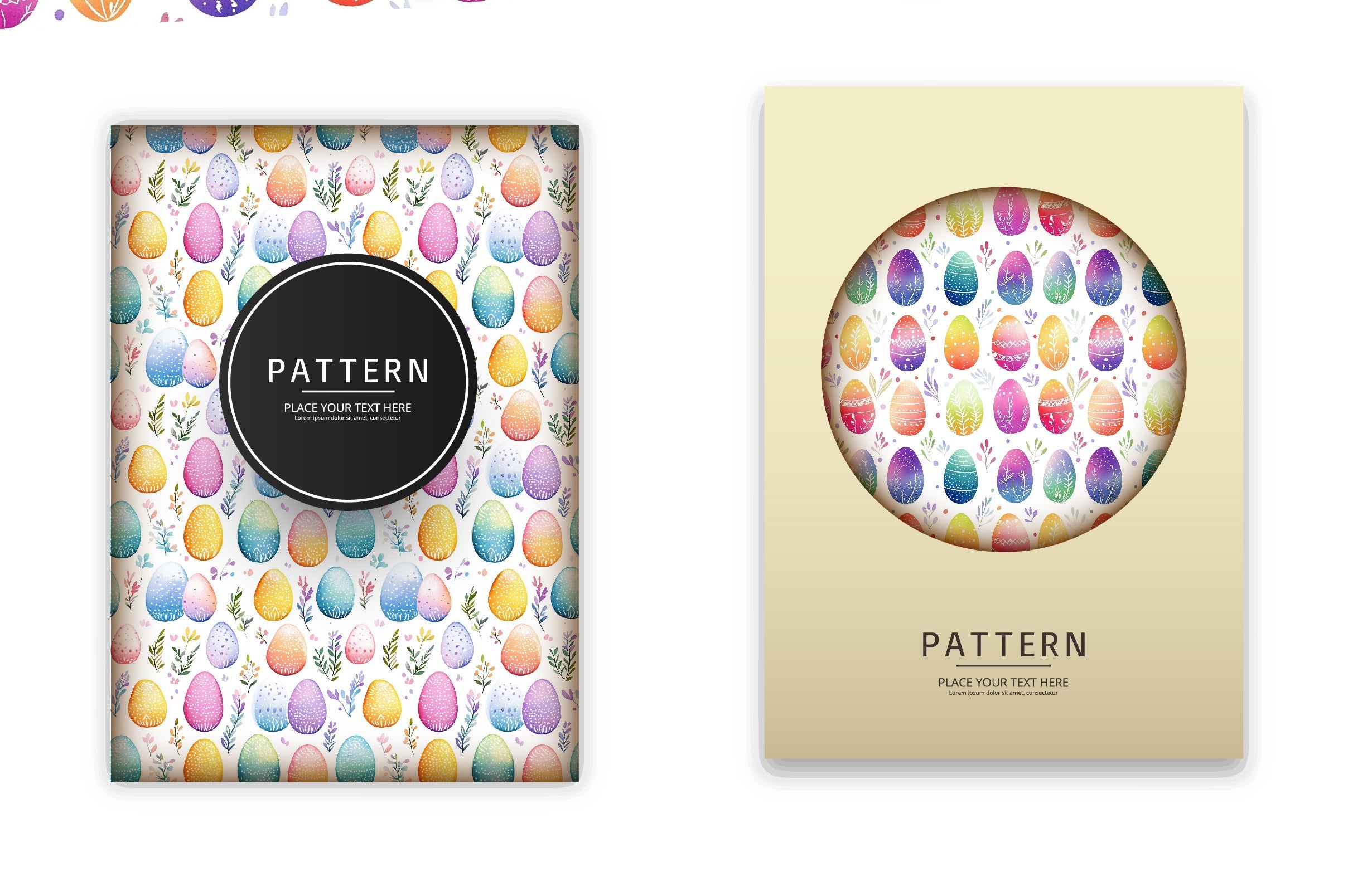 Easter Eggs Pattern Clipart Bundle 1 - CraftNest - Digital Crafting and Art