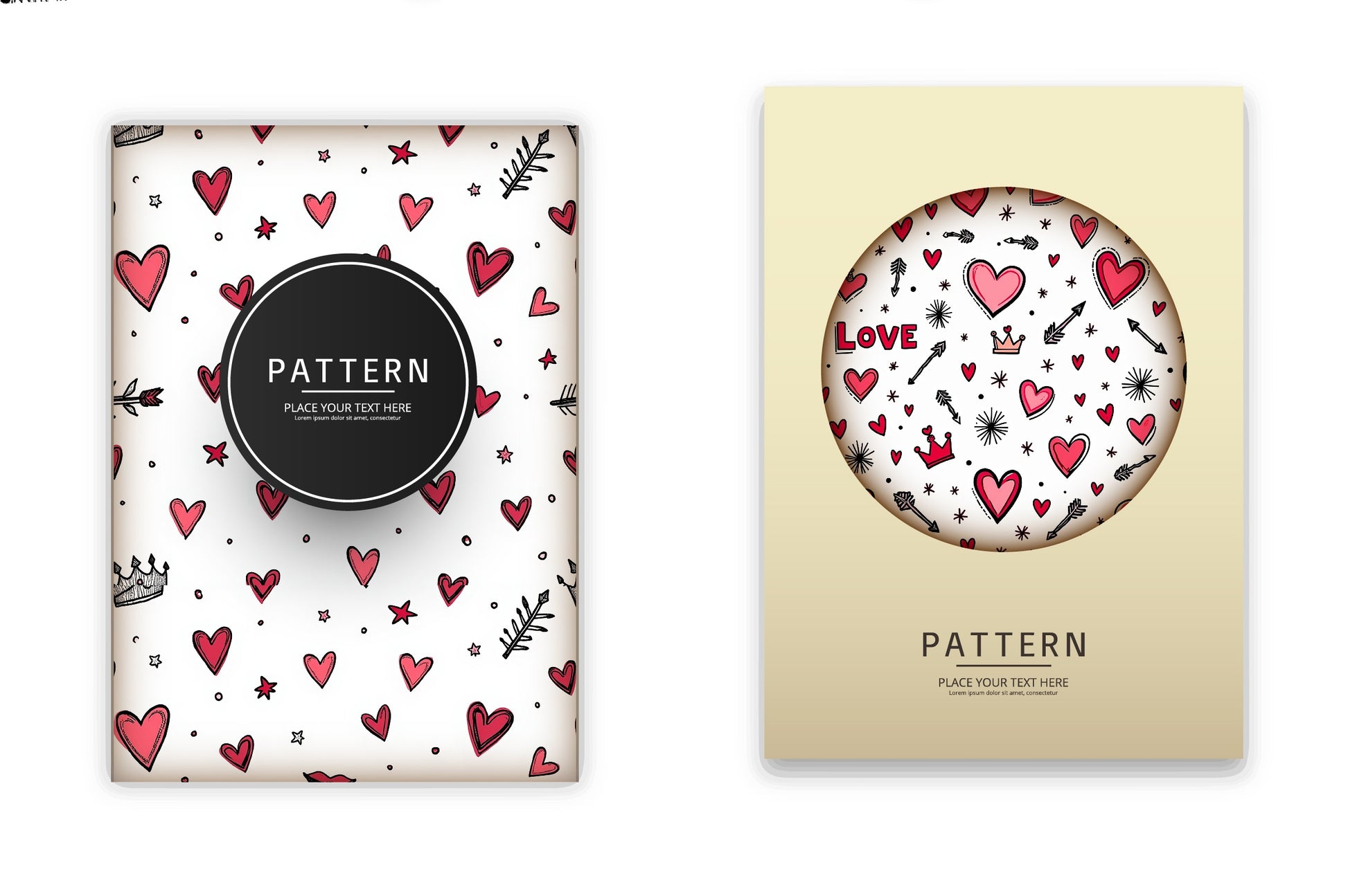 Hearts, Arrows, Stars & Crowns Clipart Bundle - CraftNest - Digital Crafting and Art