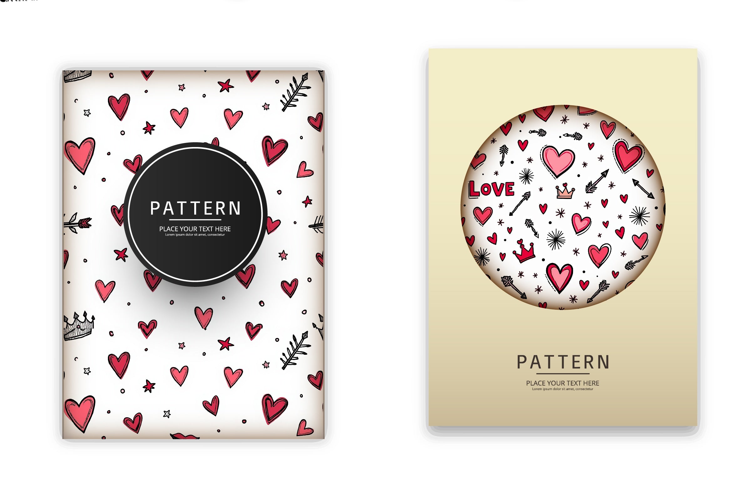 Hearts, Arrows, Stars & Crowns Clipart Bundle - CraftNest - Digital Crafting and Art