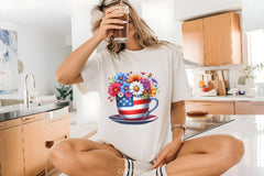 American Tea Cup Flowers Clipart Bundle - CraftNest - Digital Crafting and Art