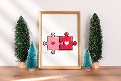 Heart Puzzle Valentine Clipart Bundle - CraftNest - Digital Crafting and Art