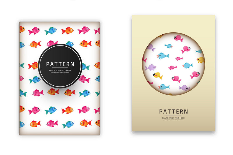 Cartoon Fish Pattern Clipart Bundle - CraftNest - Digital Crafting and Art