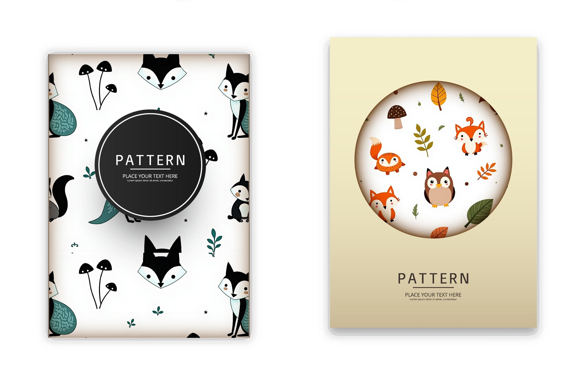 Hand Drawn Animal Pattern Clipart Bundle - CraftNest - Digital Crafting and Art