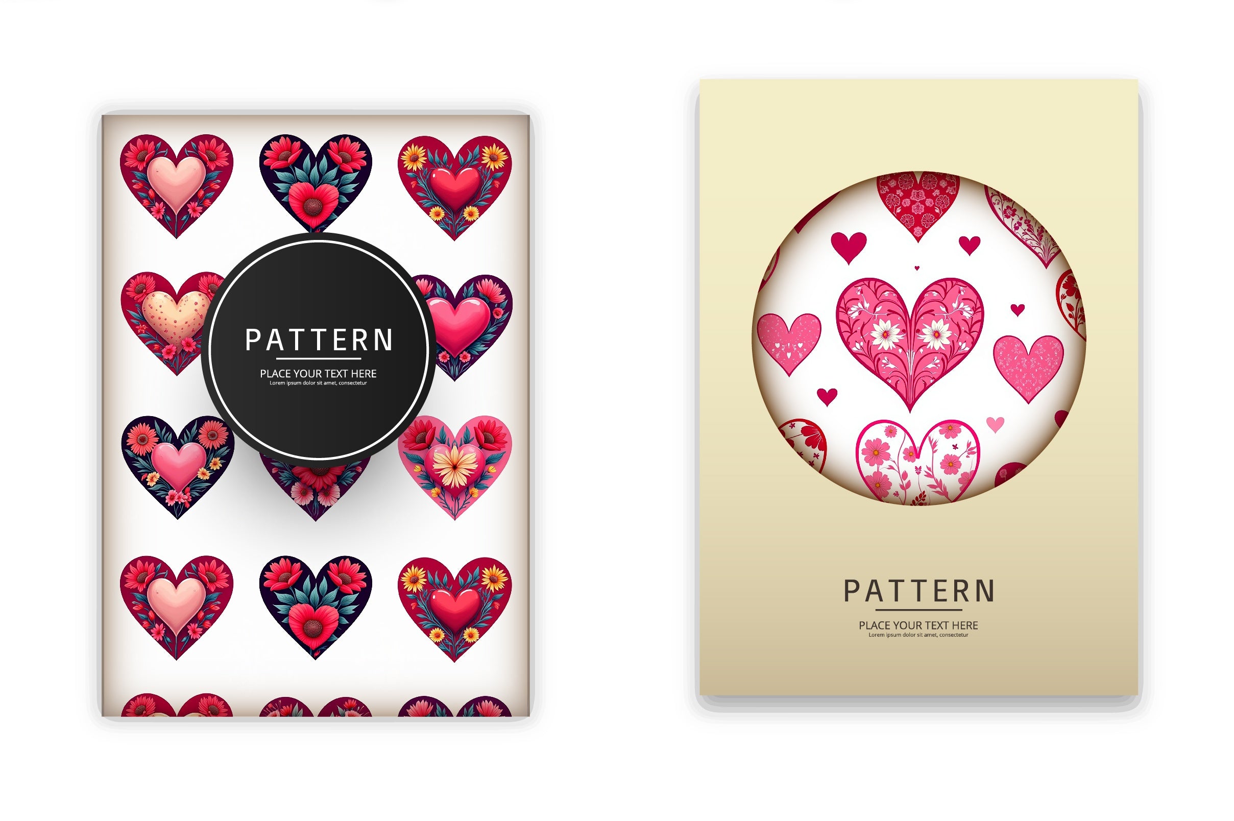 Colorful Love Pattern Clipart Bundle - CraftNest - Digital Crafting and Art