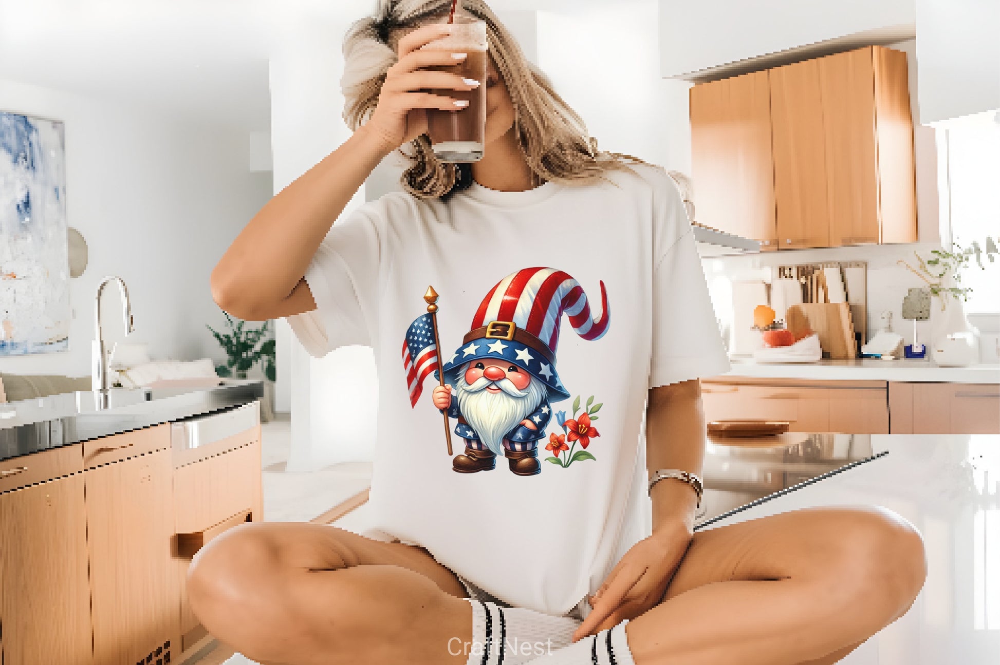 4th of July Gnome Clipart Bundle - CraftNest - Digital Crafting and Art