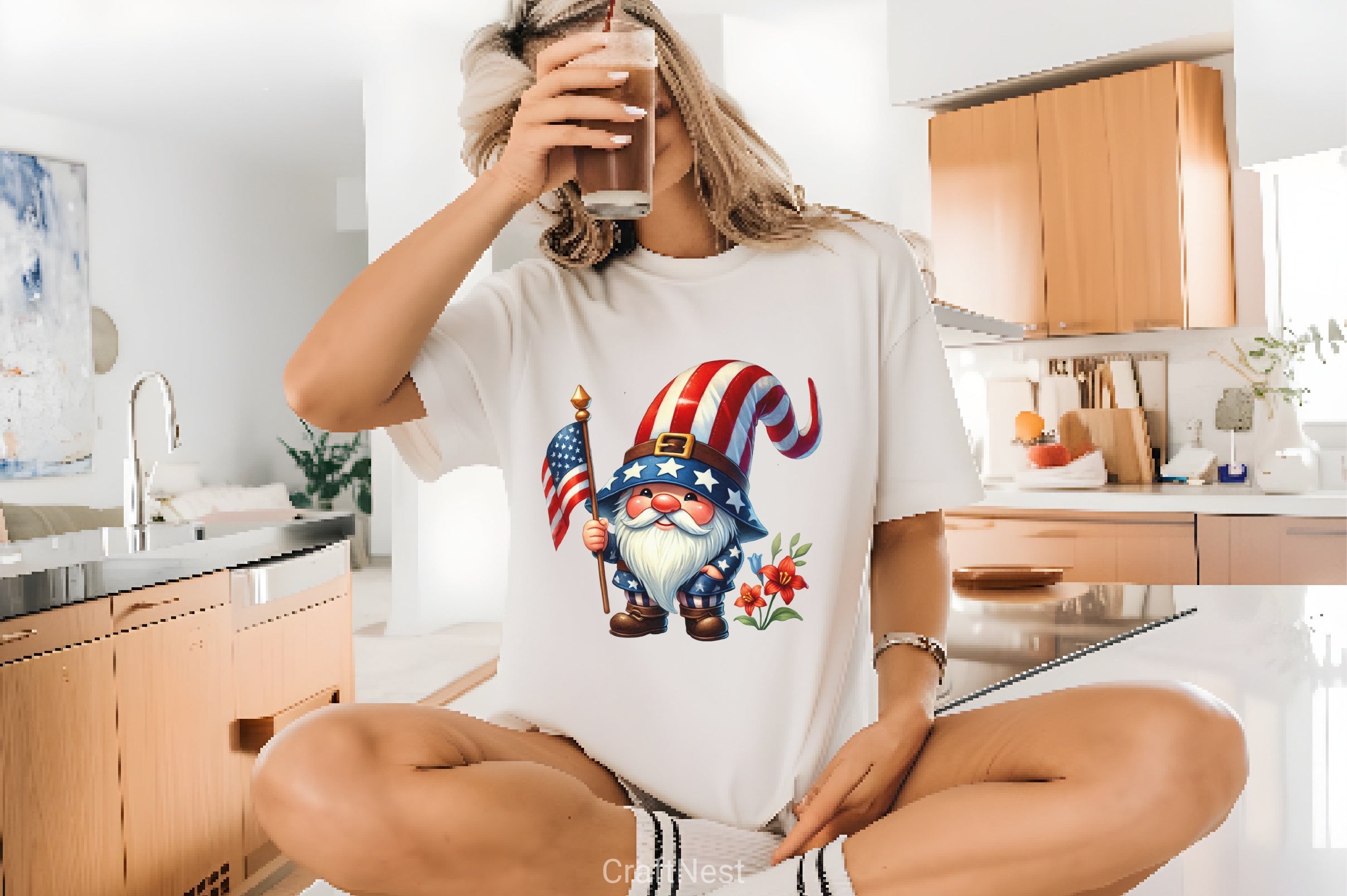 4th of July Gnome Clipart Bundle - CraftNest - Digital Crafting and Art