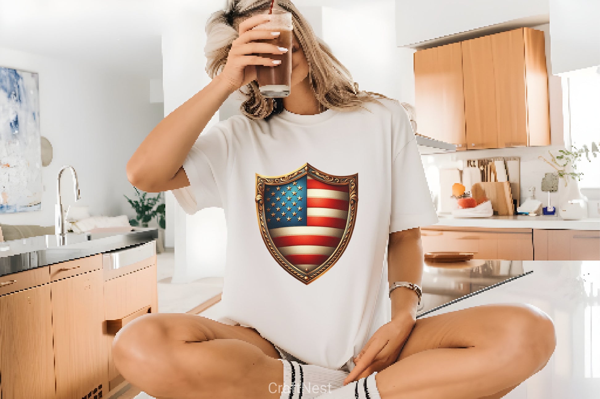 American Flag Shield Clipart Bundle - CraftNest - Digital Crafting and Art