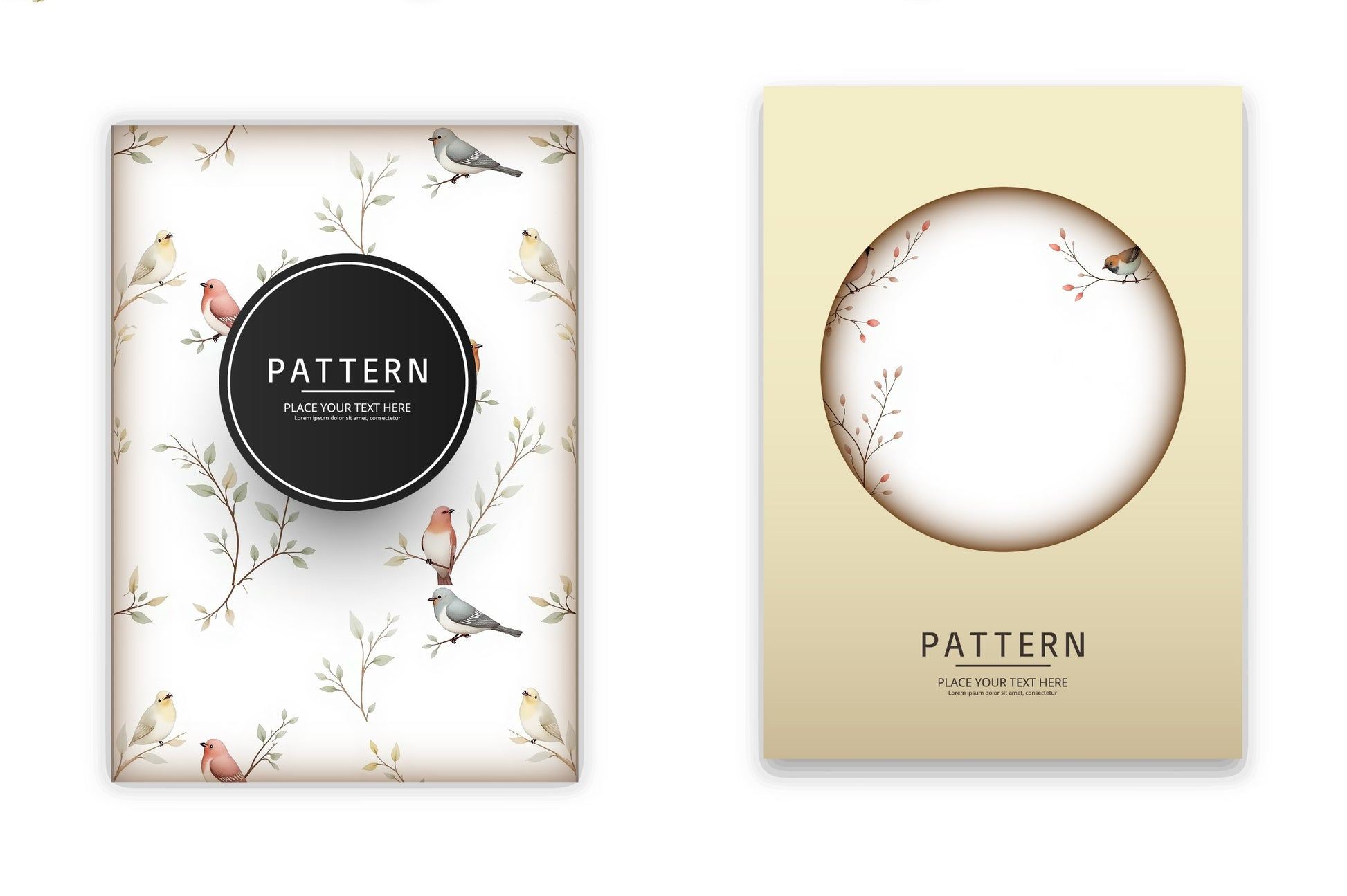 Delicate Bird Pattern Clipart Bundle - CraftNest - Digital Crafting and Art