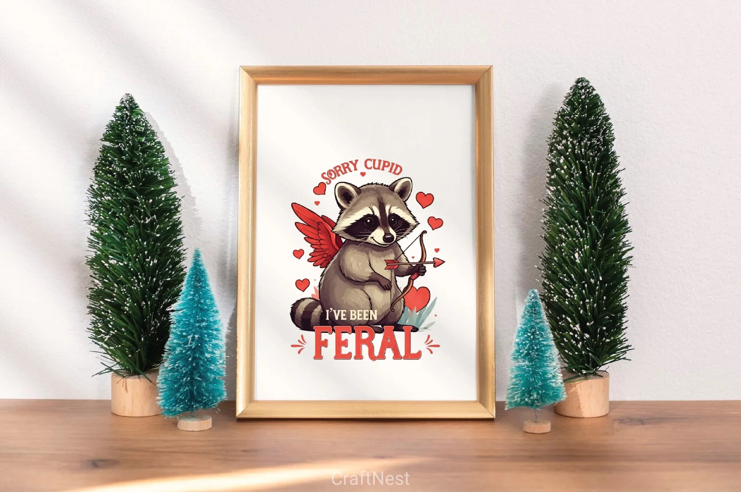 Mischievous Raccoon Cupid Clipart Bundle - CraftNest - Digital Crafting and Art