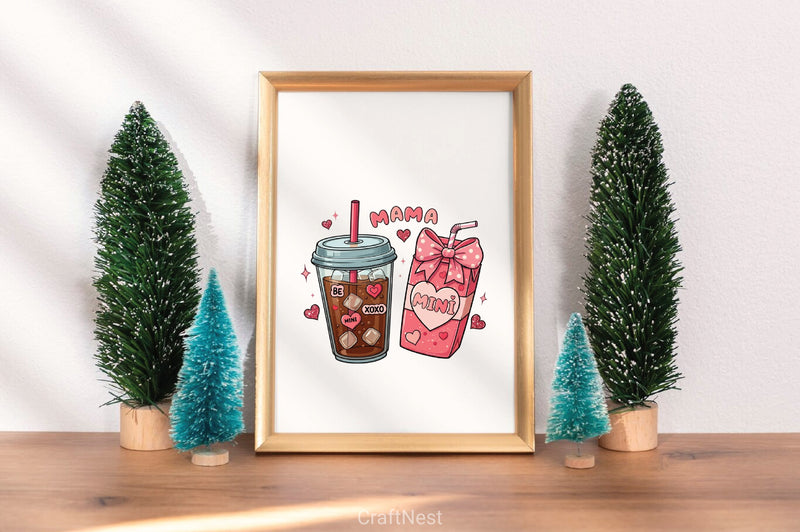 Mama Mini Valentines Clipart Bundle - CraftNest - Digital Crafting and Art