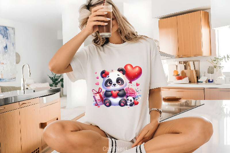 Valentine Panda Clipart Bundle - CraftNest - Digital Crafting and Art
