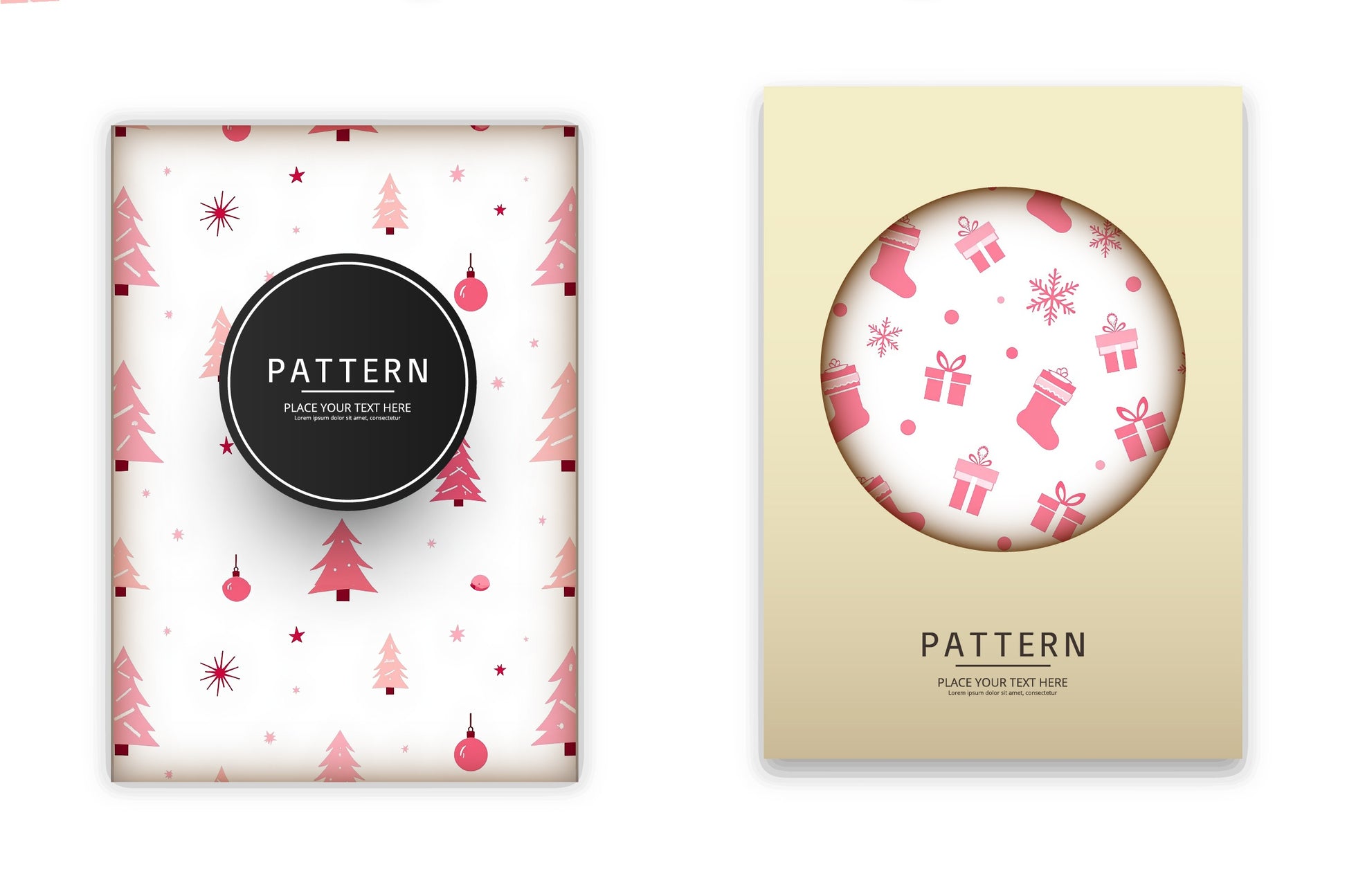 Minimalist Pink Christmas Clipart Bundle - CraftNest - Digital Crafting and Art