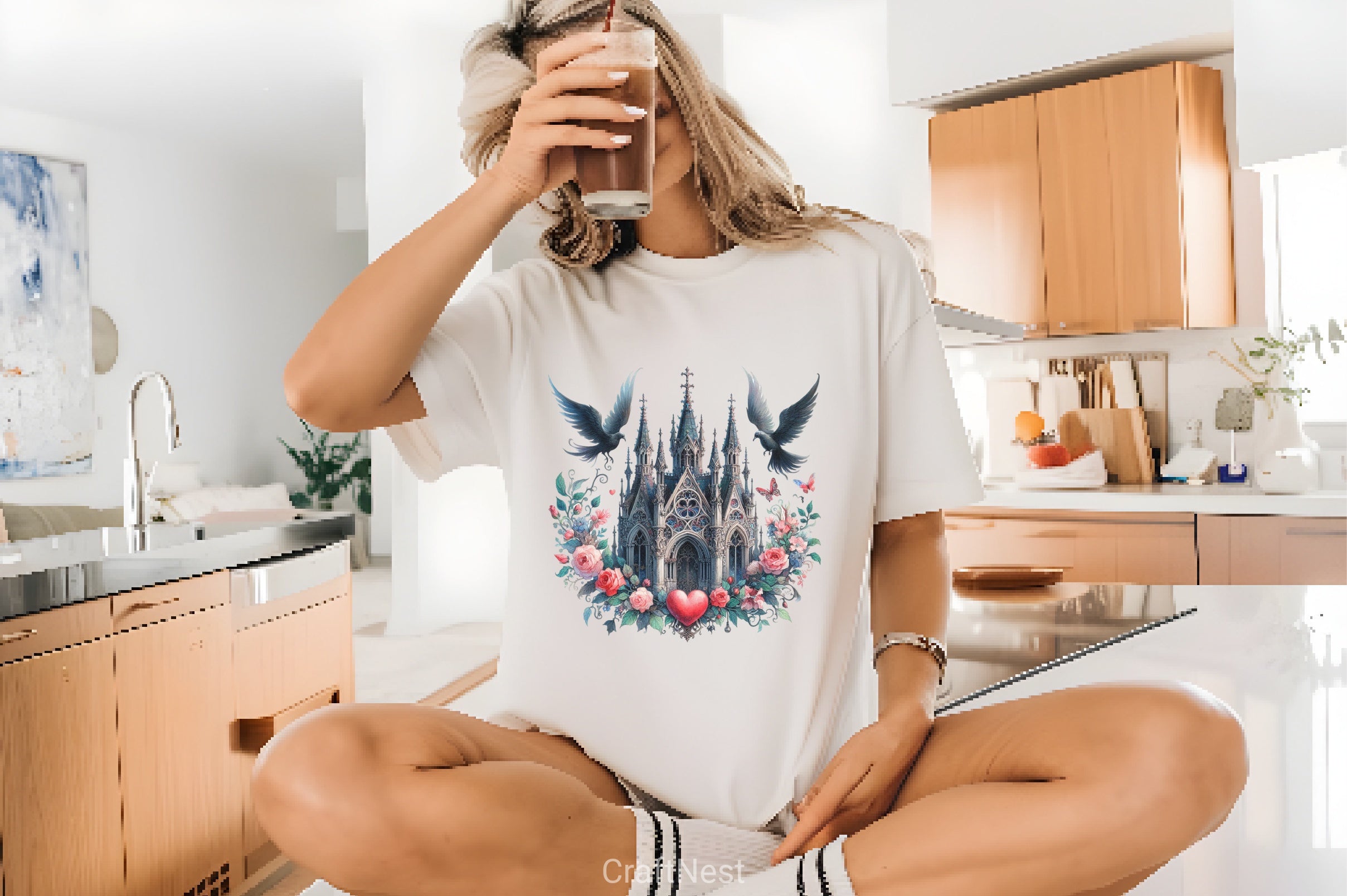 Valentine Gothic Houses Clipart Bundle - CraftNest - Digital Crafting and Art