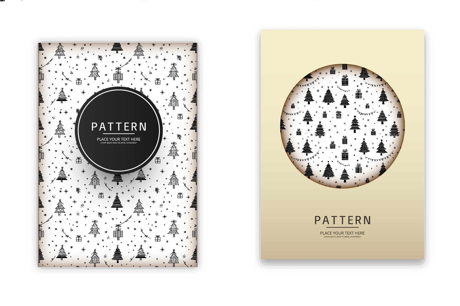 Christmas Trees & Presents Clipart Bundle - CraftNest - Digital Crafting and Art