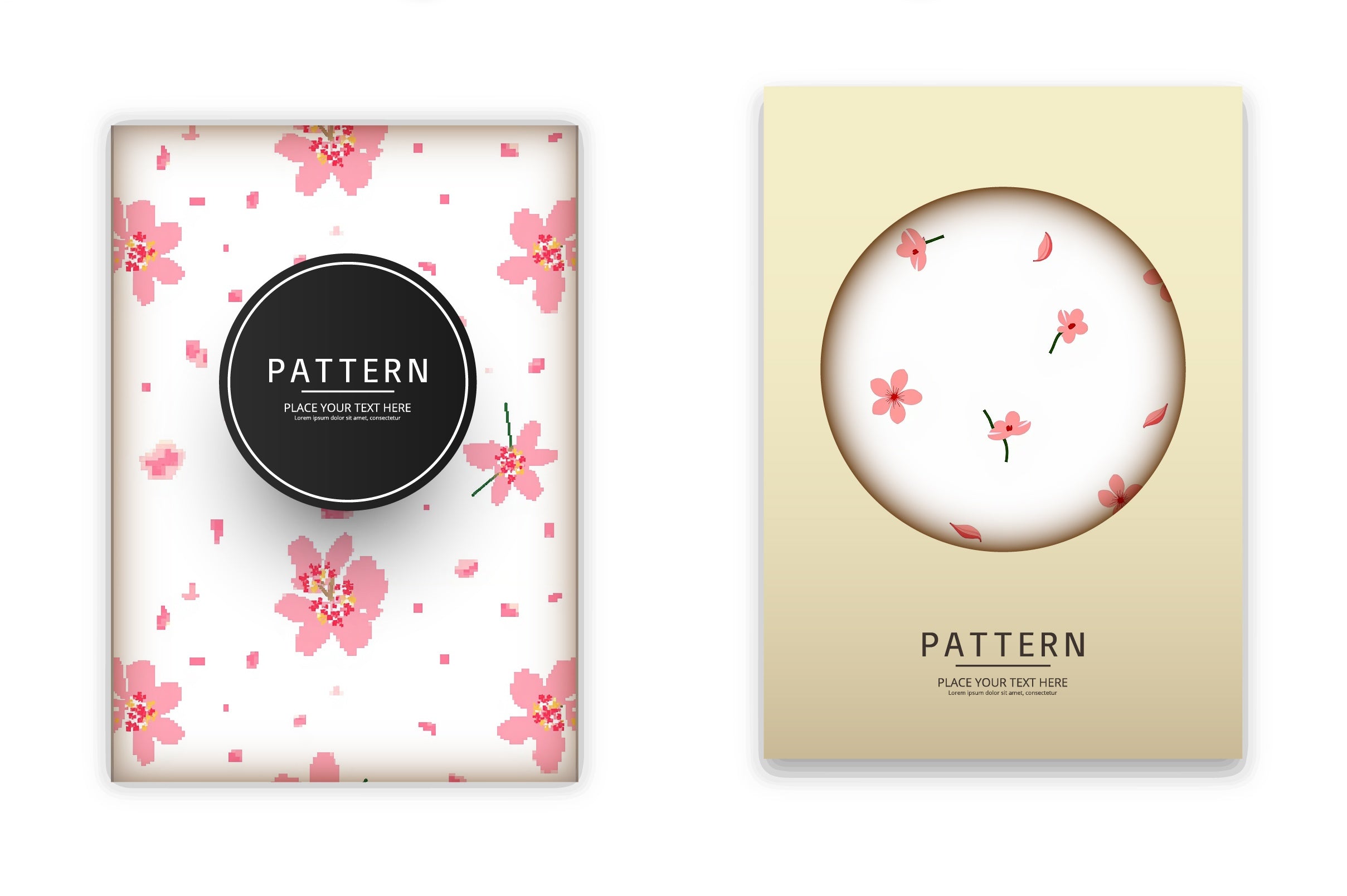 Cherry Blossom Pattern Digital Paper - CraftNest - Digital Crafting and Art