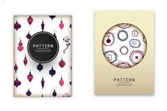 Navy & Berry Xmas Pattern Clipart Bundle - CraftNest - Digital Crafting and Art