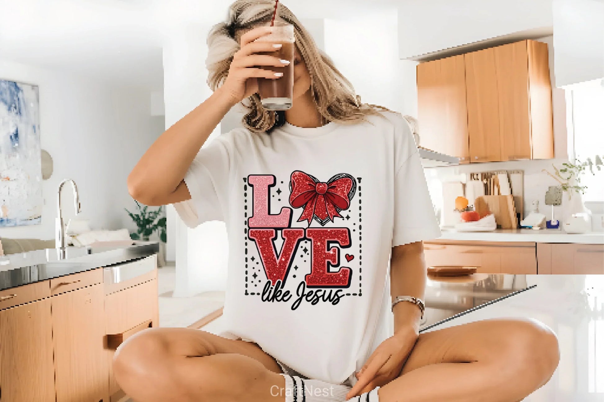 Faux Sequin Valentine Clipart Bundle - CraftNest - Digital Crafting and Art