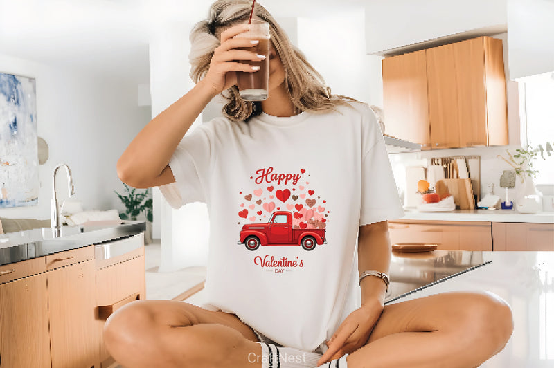 Valentine's Day Truck Hearts Clipart Bundle 5 - CraftNest - Digital Crafting and Art