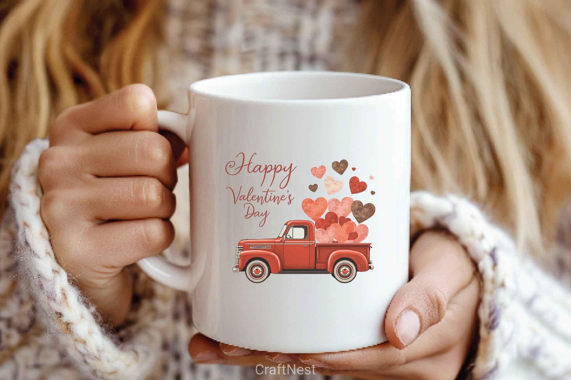 Valentine's Day Truck Hearts Clipart Bundle - CraftNest - Digital Crafting and Art