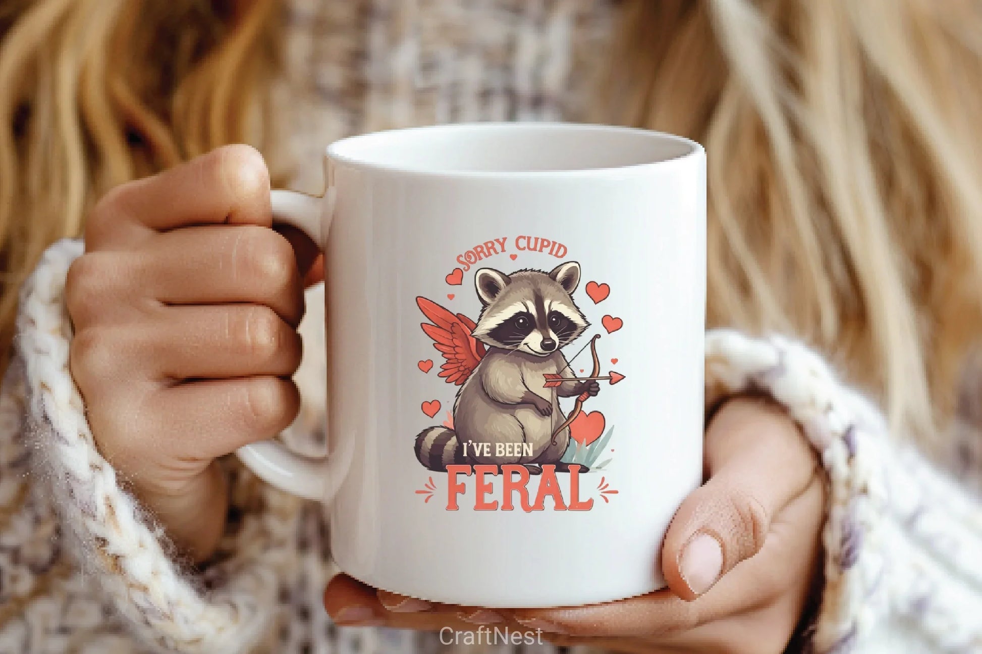 Mischievous Raccoon Cupid Clipart Bundle - CraftNest - Digital Crafting and Art