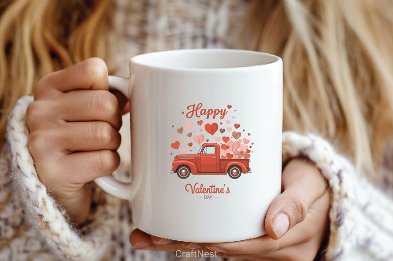 Valentine's Day Truck Hearts Clipart Bundle 5 - CraftNest - Digital Crafting and Art