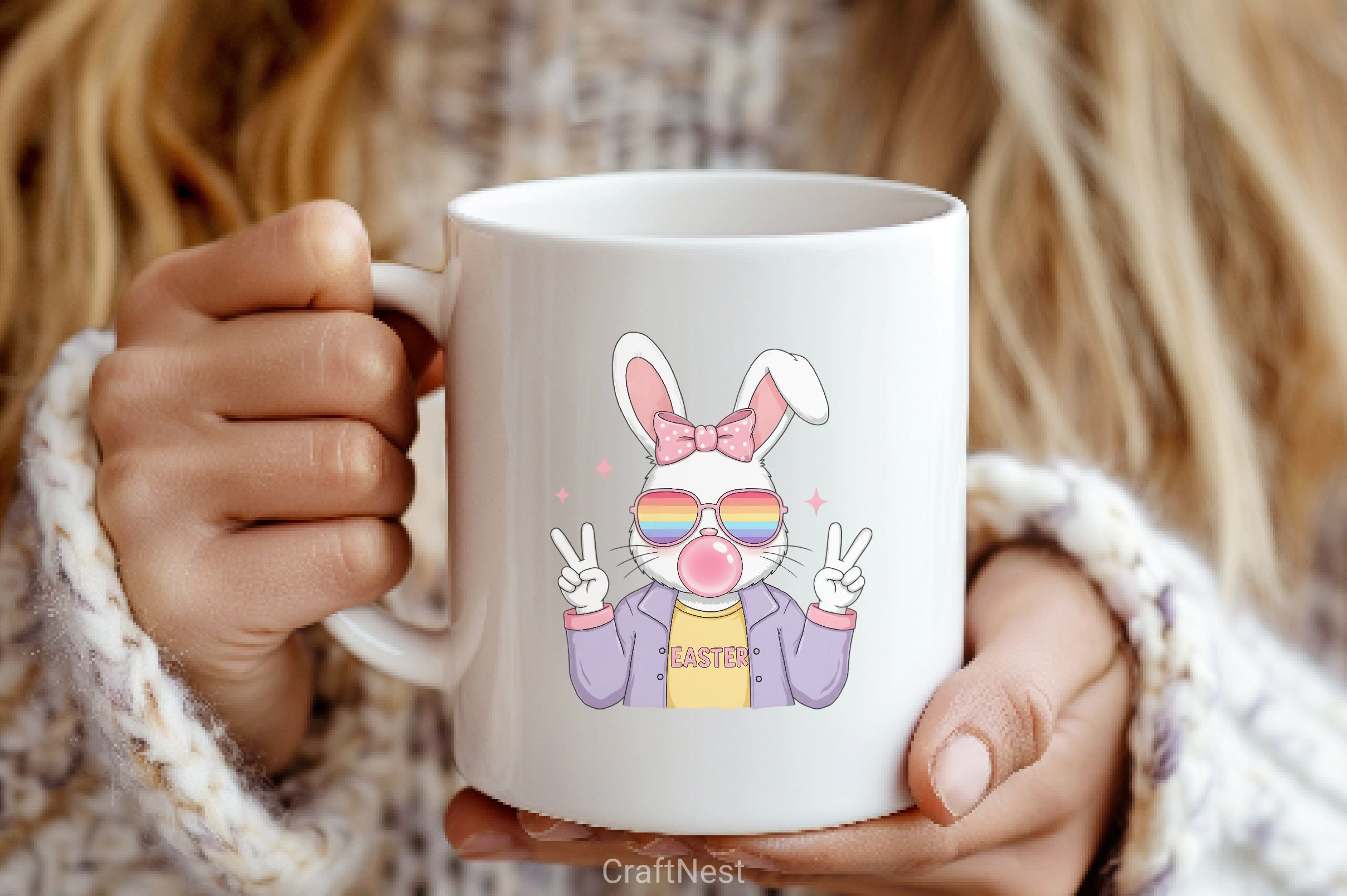 Hipster Easter Bunny Clipart Bundle - CraftNest - Digital Crafting and Art