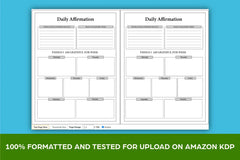 Daily Positive Affirmation Planner - CraftNest - Digital Crafting and Art