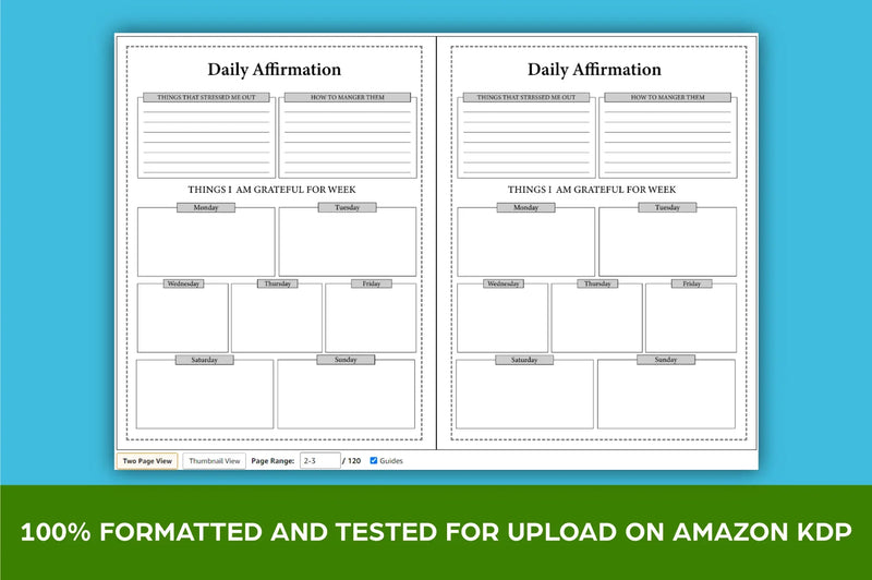 Daily Positive Affirmation Planner - CraftNest - Digital Crafting and Art