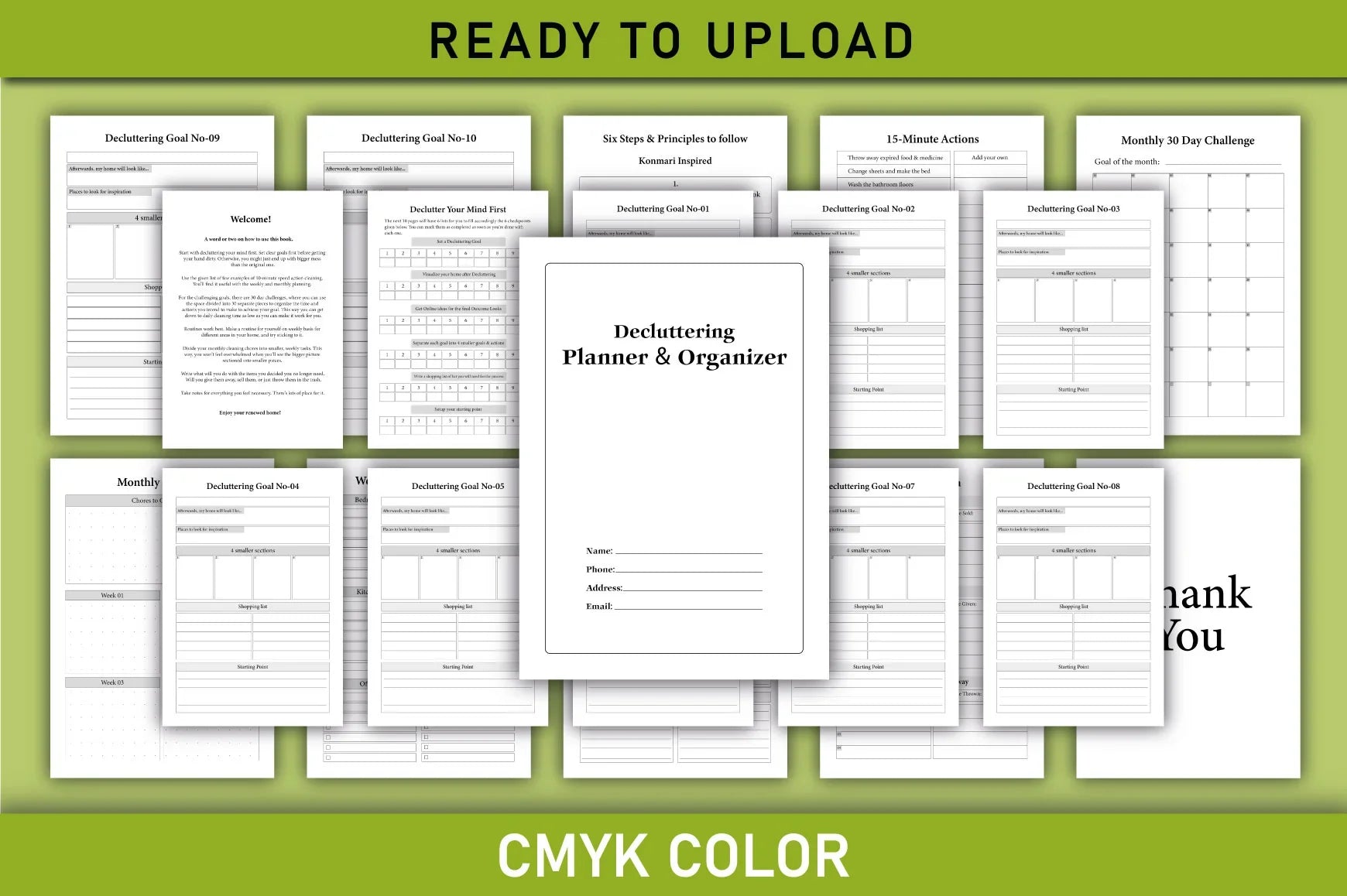 Decluttering Planner Organizer Bundle - CraftNest - Digital Crafting and Art