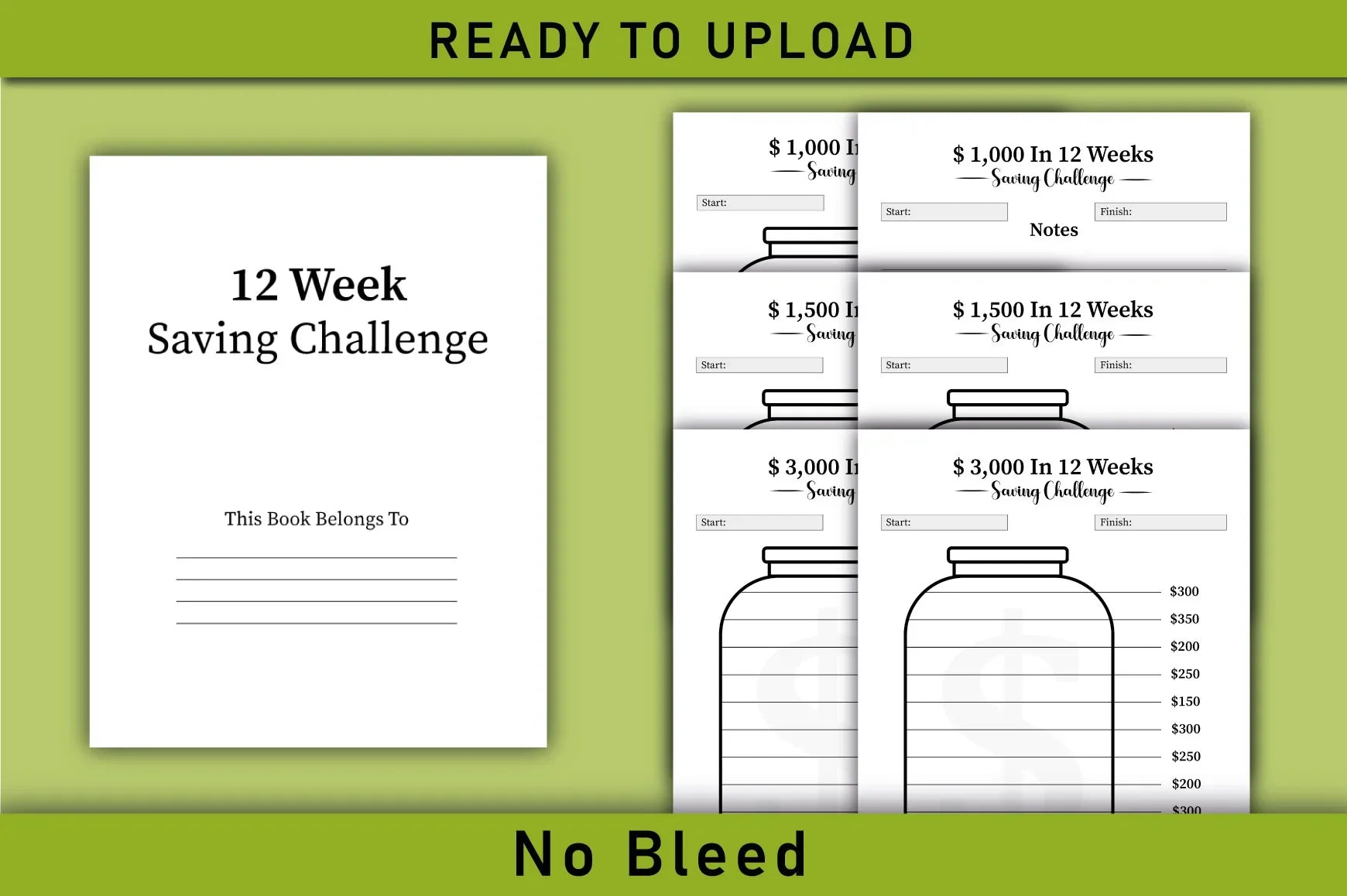 Weekly Savings Challenge Planner - Printable - CraftNest - Digital Crafting and Art