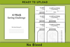 Weekly Savings Challenge Planner - Printable - CraftNest - Digital Crafting and Art