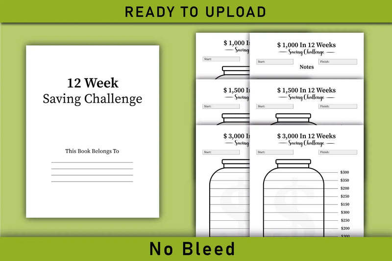 Weekly Savings Challenge Planner - Printable - CraftNest - Digital Crafting and Art