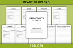 Anti Anxiety Planner - Printable Planner - CraftNest - Digital Crafting and Art