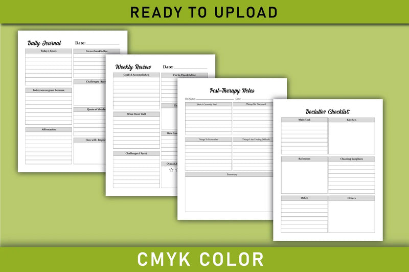 Mental Health Planner Bundle - CraftNest - Digital Crafting and Art
