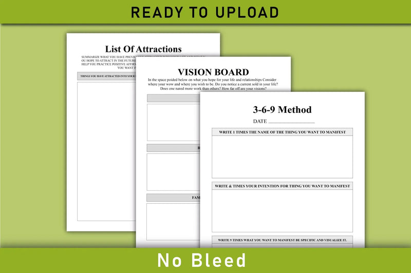 Manifestation Planner  Bundle - CraftNest - Digital Crafting and Art
