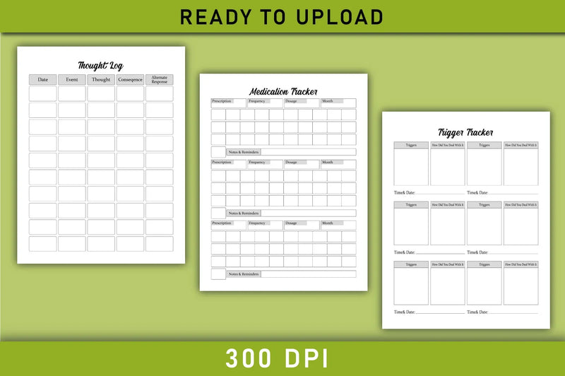 Mental Health Planner Bundle - CraftNest - Digital Crafting and Art