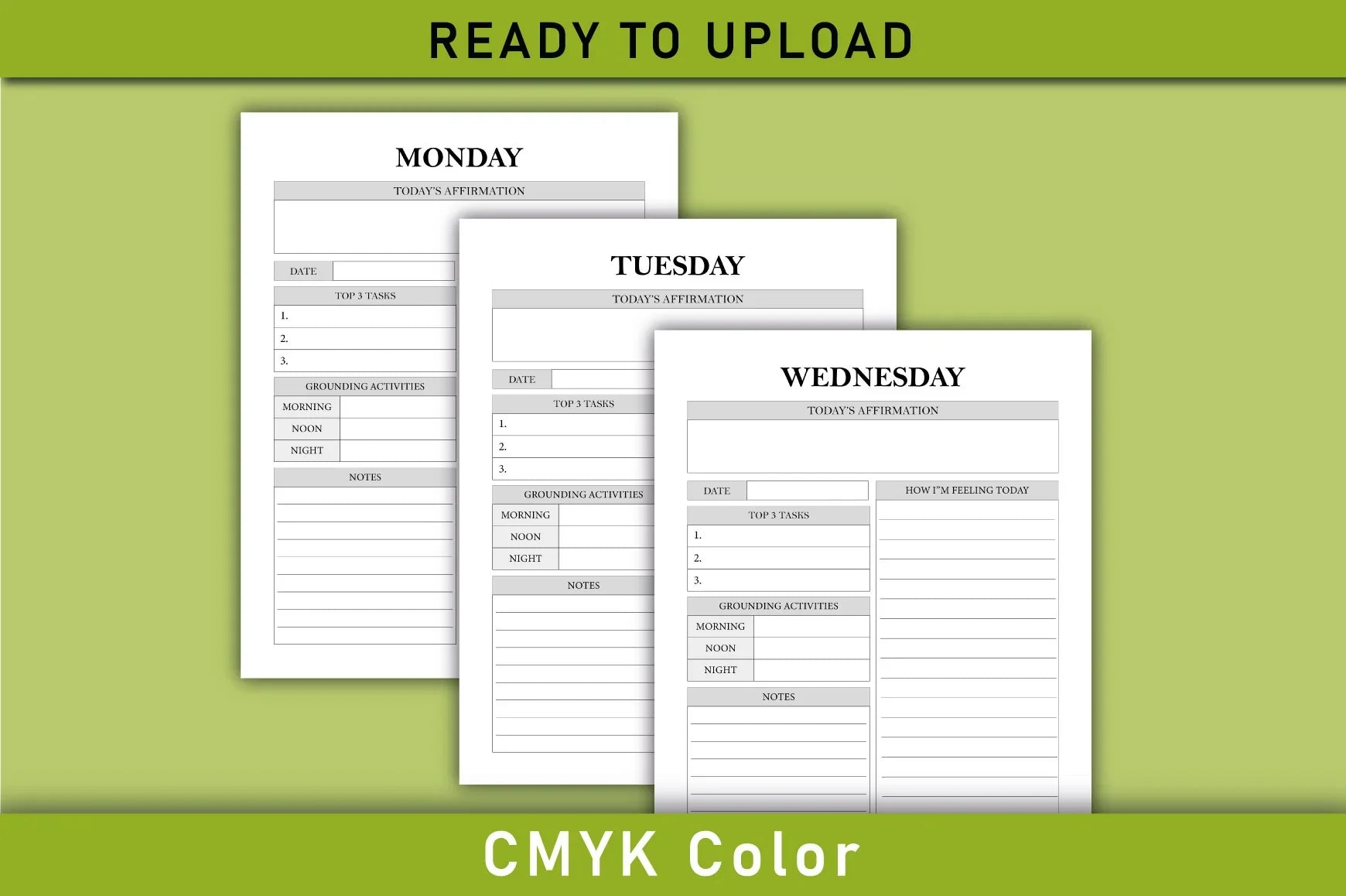 Anti Anxiety Planner - Printable Planner - CraftNest - Digital Crafting and Art