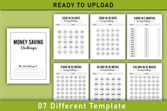 Money Saving Challenges Planner - CraftNest - Digital Crafting and Art