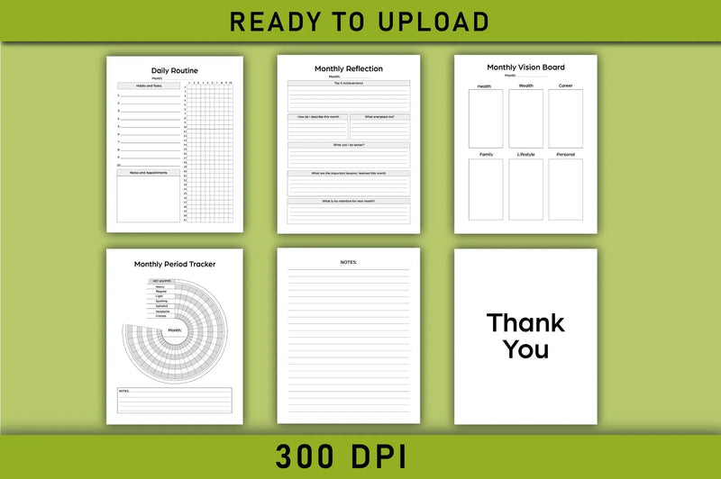 Self Care & Gratitude Planner for Women - Printable Planner - CraftNest - Digital Crafting and Art