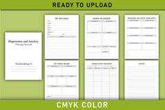 Depression and Anxiety Therapy Planner - CraftNest - Digital Crafting and Art