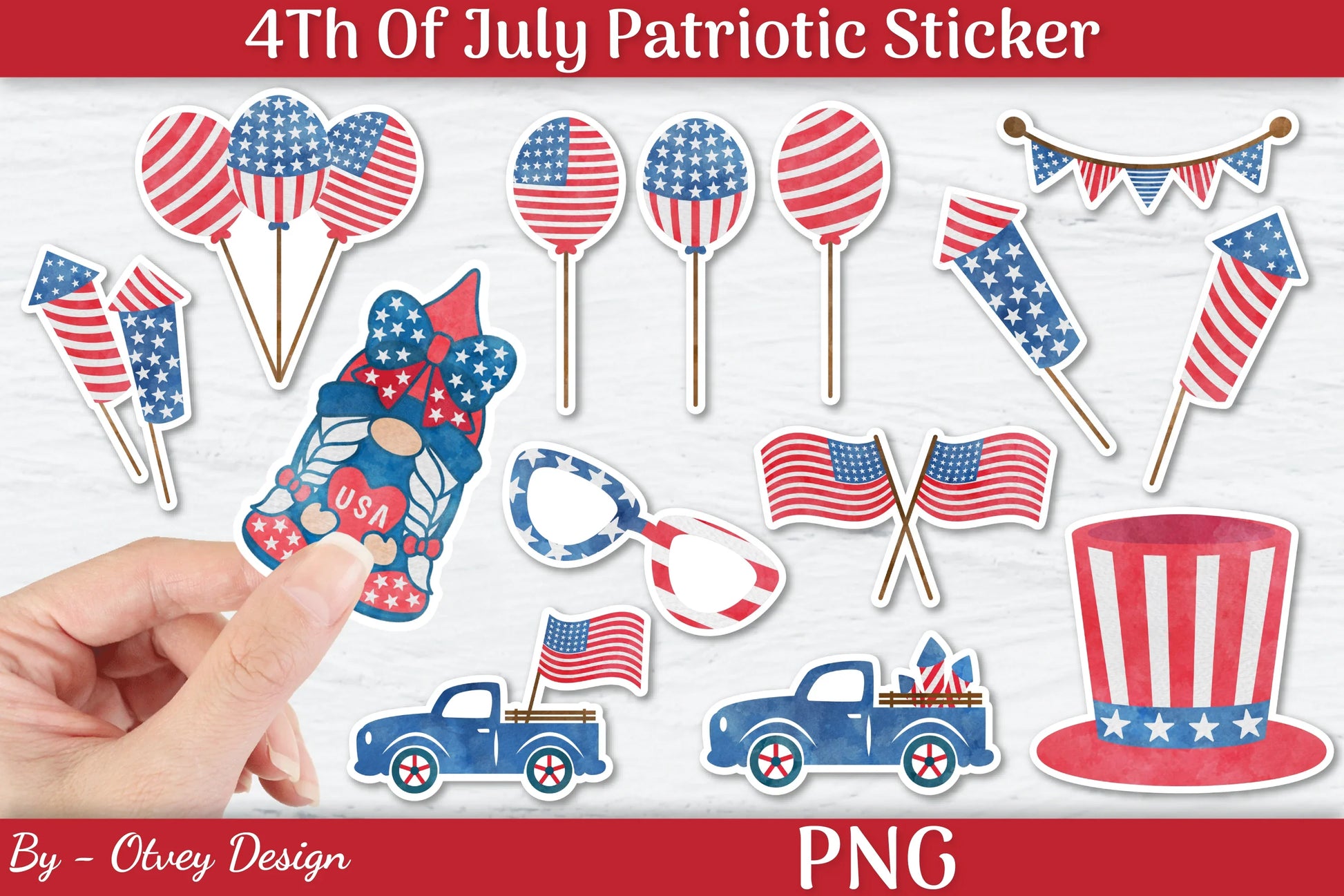 Patriotic Sticker SVG Bundle - CraftNest - Digital Crafting and Art